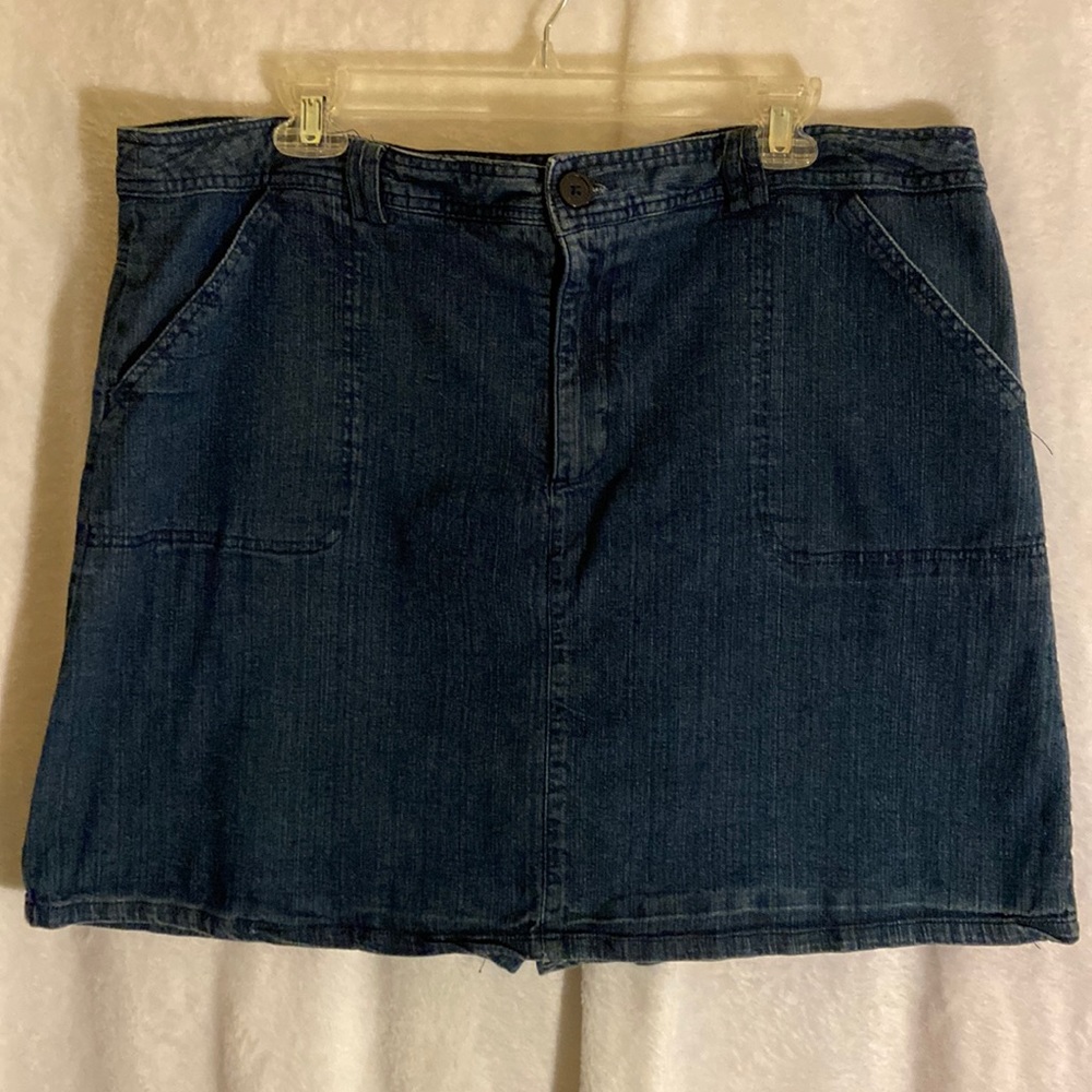 Denim skort